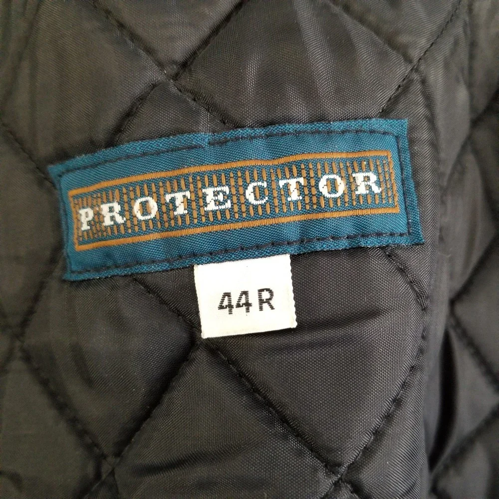 Fechheimer Jacket Mens 44R Black Faux Fur‎ Collar Protector Lined Union Made